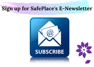 Email icon in an envelope, sign up for SafePlace's E-Newsletter